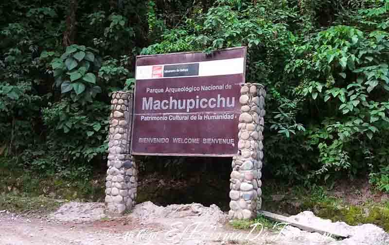 Entrada a Machu Pichu