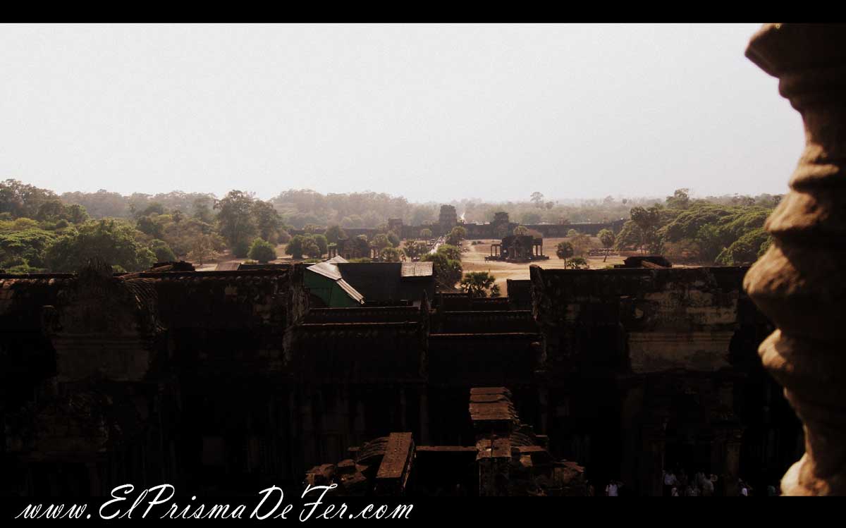 Vista desde el interior de Angkor Wat