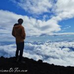 Vistas desde la cima del Monte Fuji