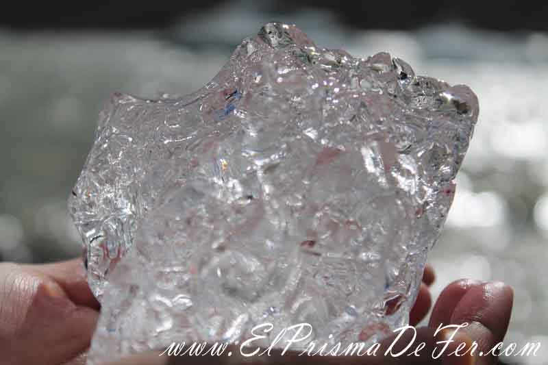 Pedazos de hielo del Glaciar grande