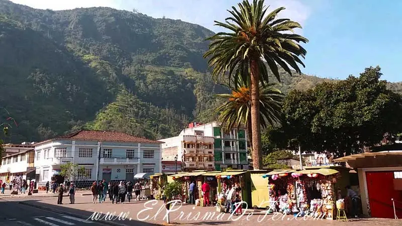 Centro de la ciudad de Baños, Ecuador