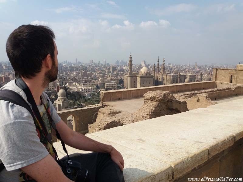 Disfrutando de mi lugar favorito en El Cairo, la terraza de la ciudadela