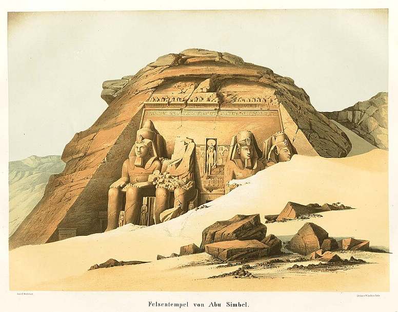 Dibujo Antiguo de Abu SImbel