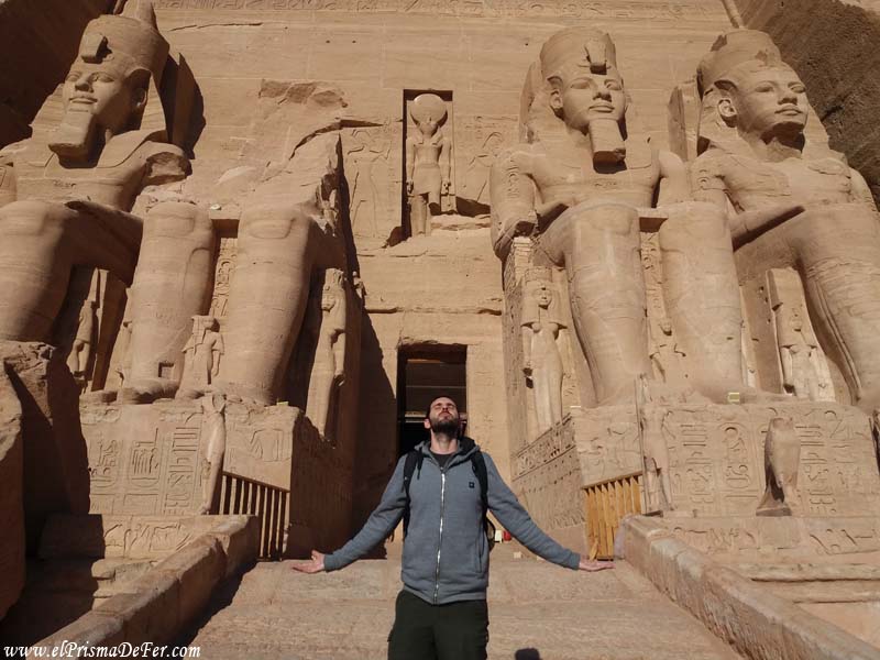 Único momento donde no había gente alrededor - Abu Simbel