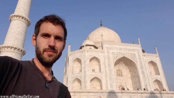 En el Taj Mahal, Agra