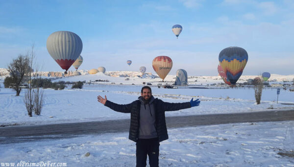 Con los Globos en Capadoccia, Turquía