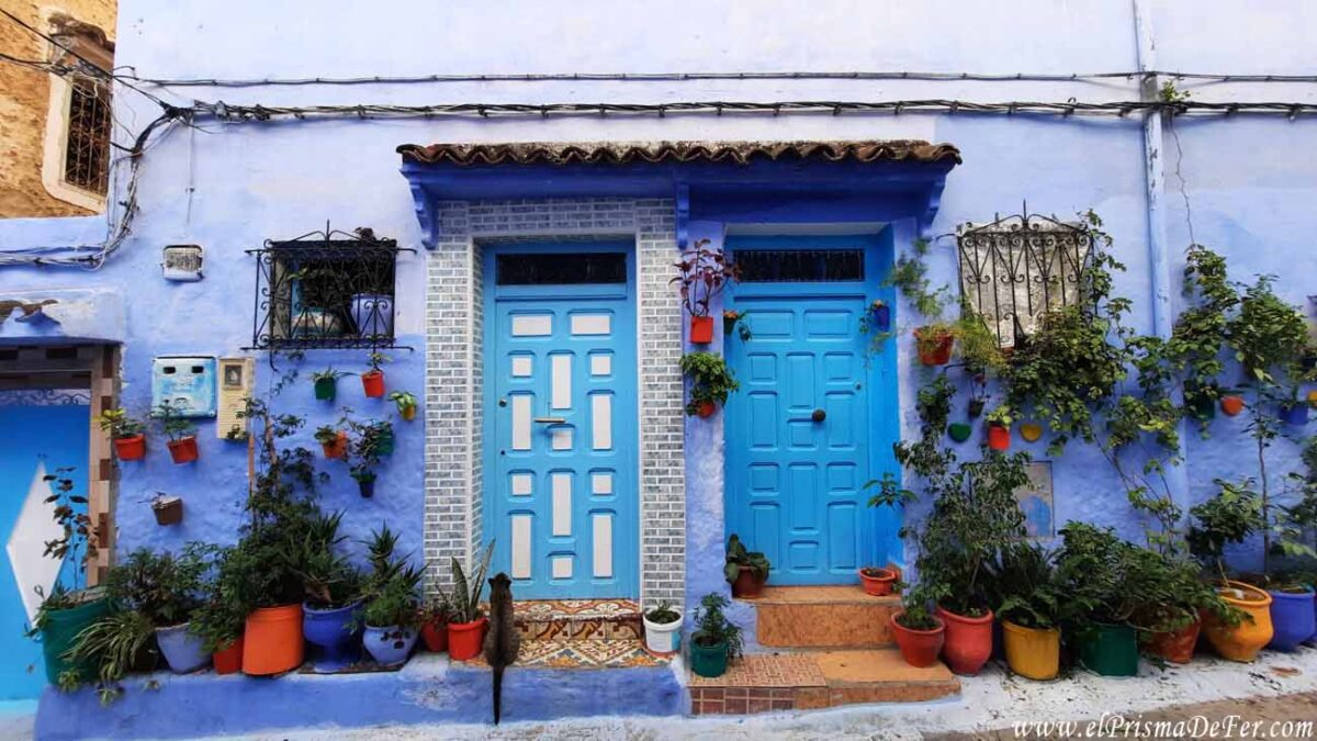 Puertas azules en Chefchaouen