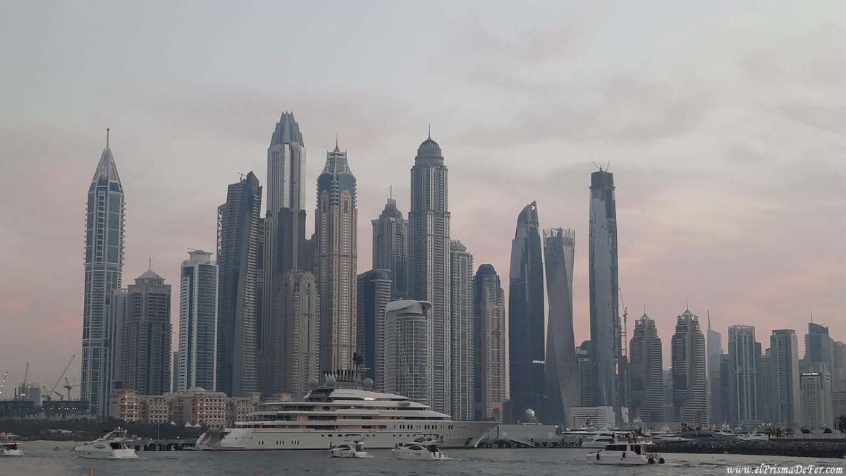 Vista a Marina Bay en Dubai