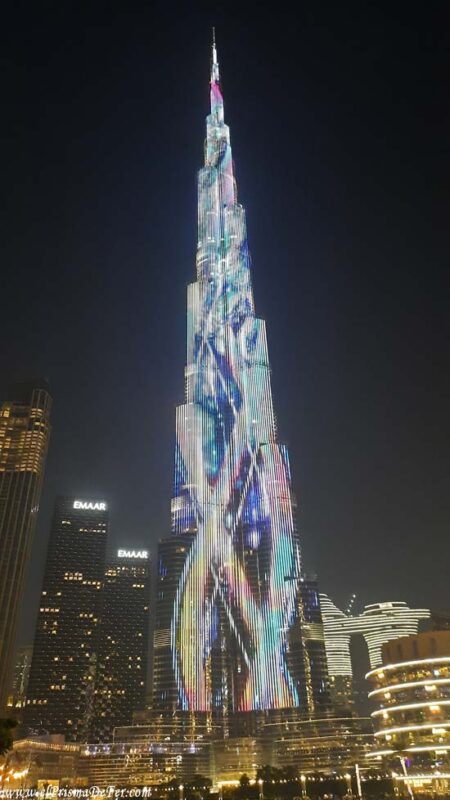 Show de luces en el Burj Khalifa