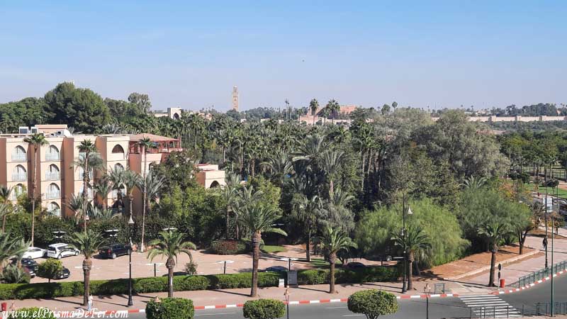 Vistas desde la terraza del Mall de Menara