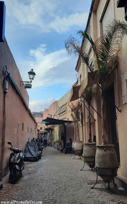 Callejones dentro de la Medina de Marrakech