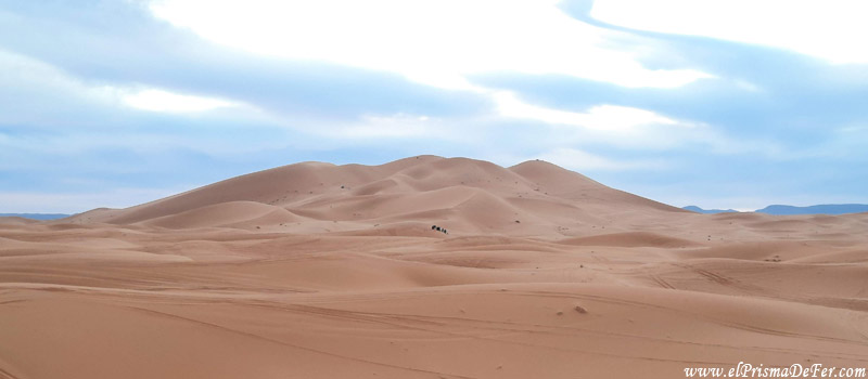 Dunas y arena en el Sahara