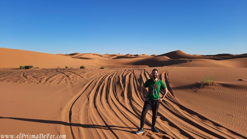 Paseando entre dunas y arena por el Sahara