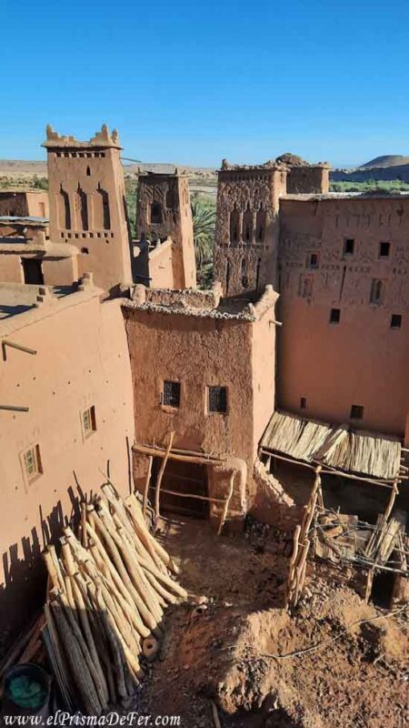 Construcciones de adobe dentro del Ksar Ait Ben Haddou