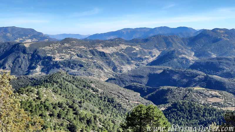 Vistas panorámicas de las montañas del Rif