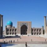 Plaza de Registán en Samarcanda, Uzbekistán