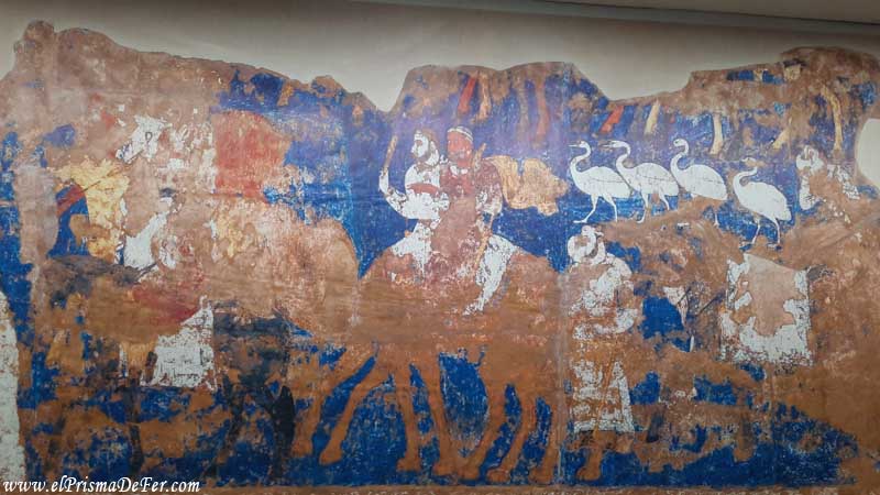 Mural Antiguo en el Museo de Samarcanda