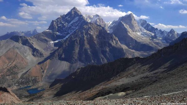 Vista desde el Paso de Montaña Alaudin - Fann Mountains