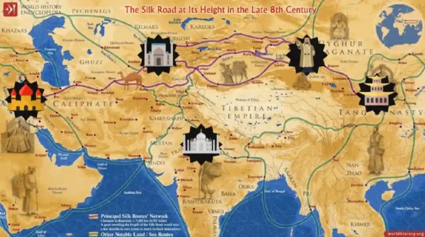 Mapa del Juego "Un viaje por la Ruta de la Seda"