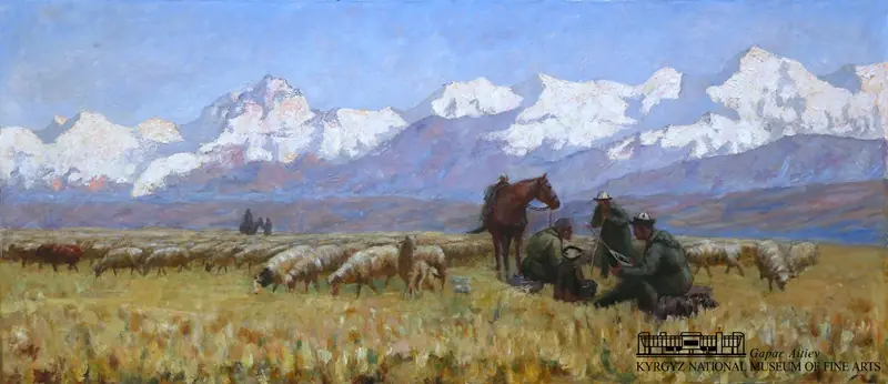Pintura del Museo de Bellas Artes de Kirguistán