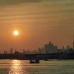 Vista al Atardecer desde el Dubai Festival City Mall