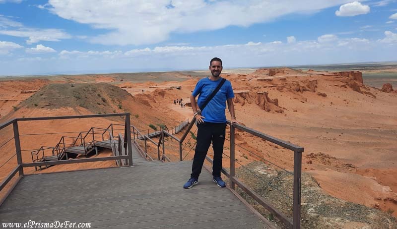 Los acantilados flameantes son otra de las grandes atracciones del desierto de Gobi