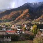 Mestia en la región de Svanetia