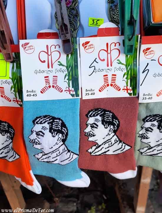 Medias con la cara de Stalin - Georgia