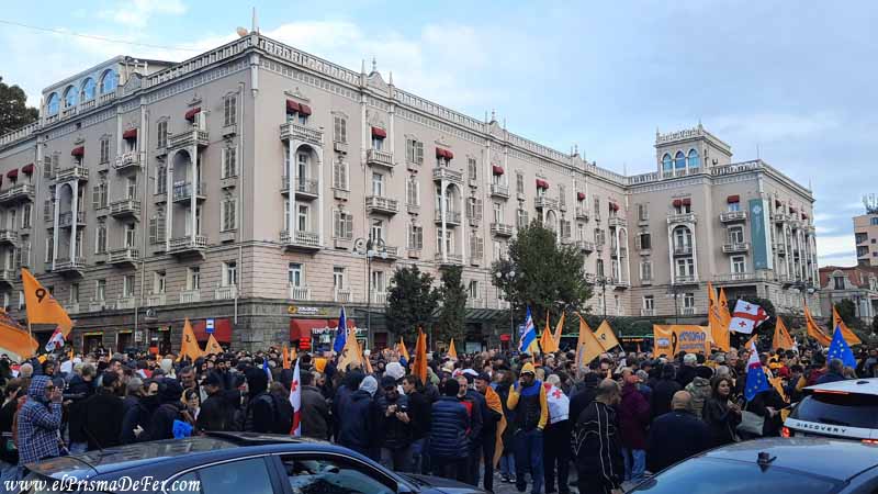Manifestación en Tbilisi - Georgia