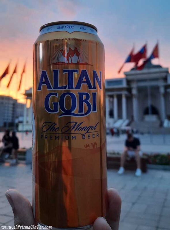 Cerveza local de Mongolia