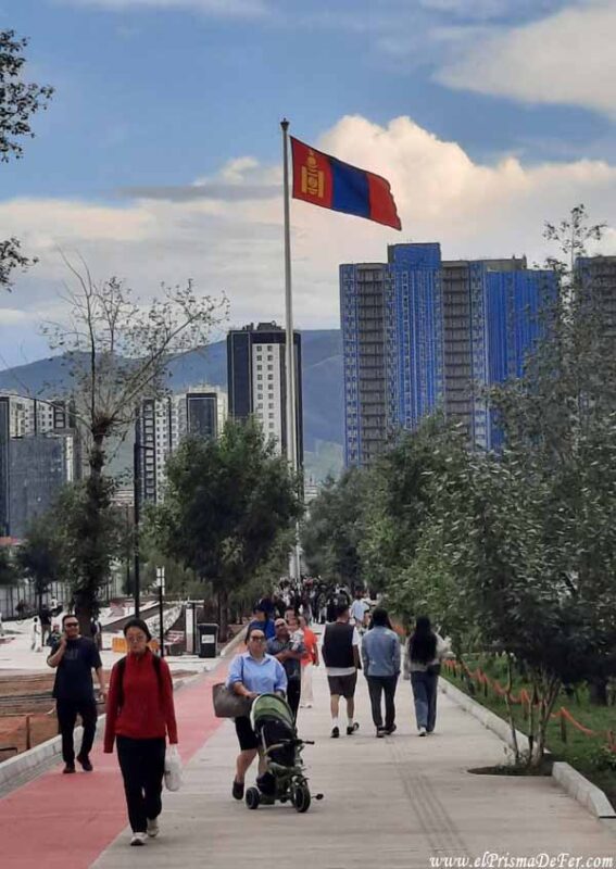 Calles de Ulán Bator, capital de Mongolia