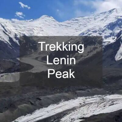 Banner de descarga del trekking Lenin Peak