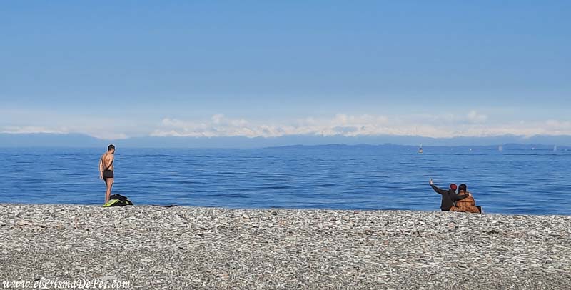 Playa de Batumi en el Mar Negro - Georgia