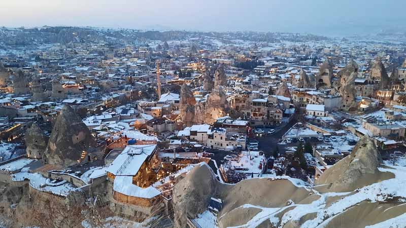 La ciudad de Goreme en Capadocia - Turquía