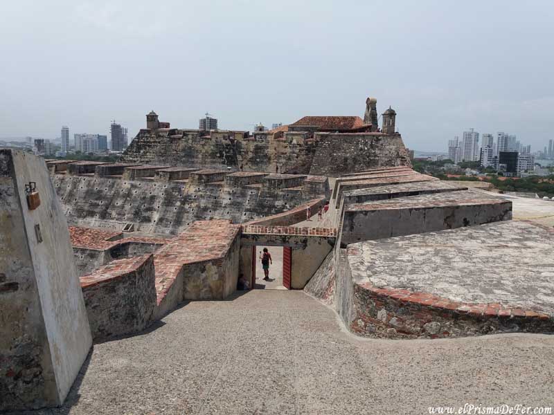 Interior de la fortaleza de San Felipe de Barajas - Cartagena de Indias