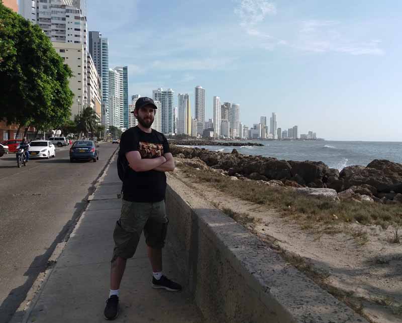 En Bocagrande, la parte moderna de Cartagena de Indias