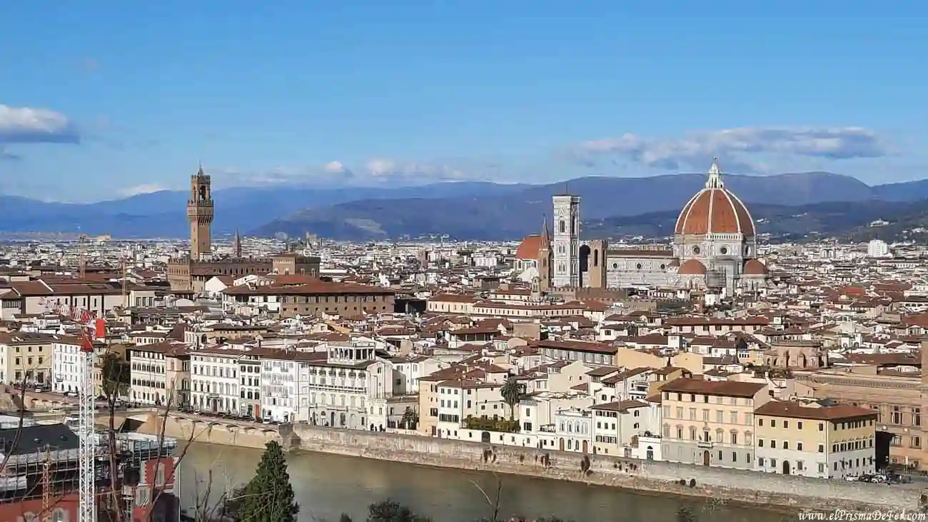 Vista panorámica de Florencia - Italia