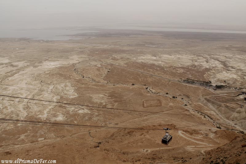 Teleférico para subir a la fortaleza de Masada