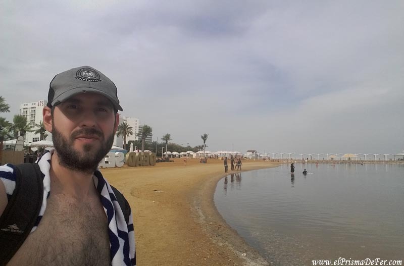 Cuando estuve en Ein Bokek, la playa pública del Mar Muerto