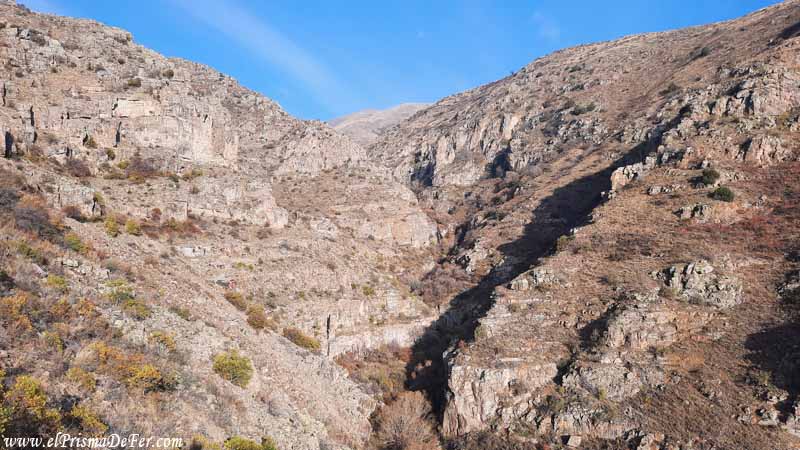 Vistas durante el trekking a la iglesia Spitakavor