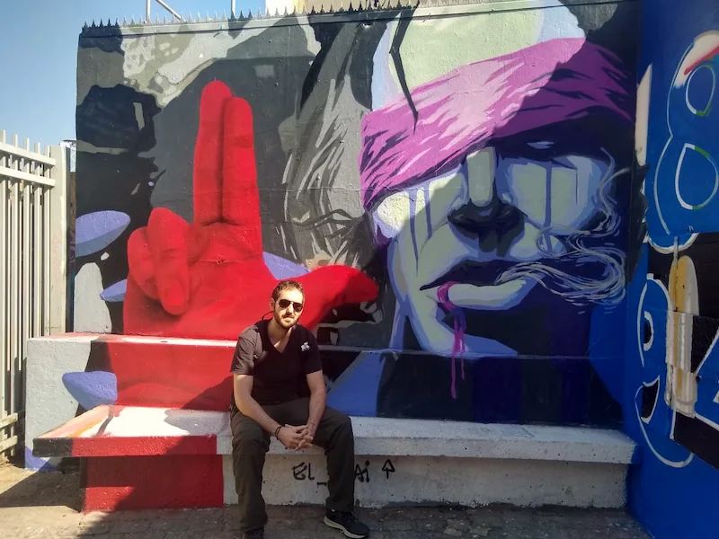 Uno de tantos murales en Santiago de Chile