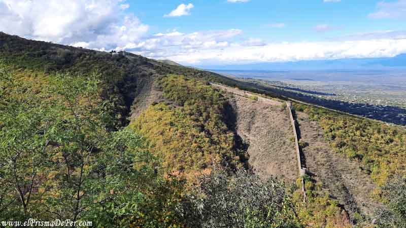 Murallas que protegen la ciudad de Sighnaghi