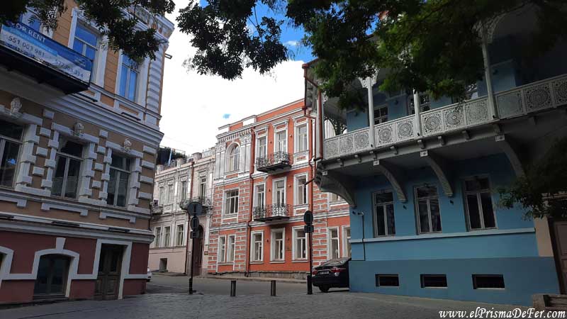 Parte del casco antiguo de Tbilisi