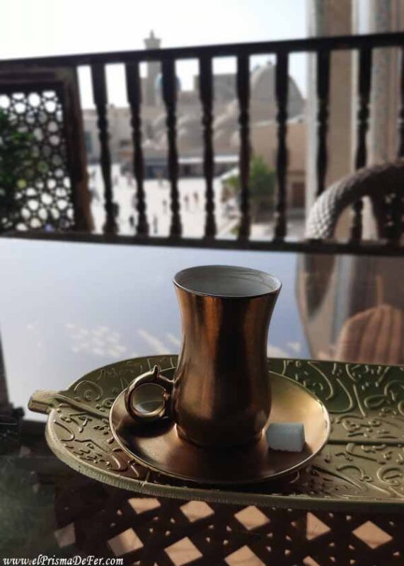 Típica tasa de café de Turquía