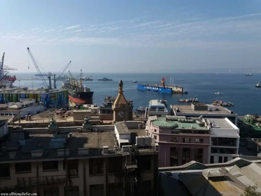 Panorámica del puerto de Valparaíso - Chile