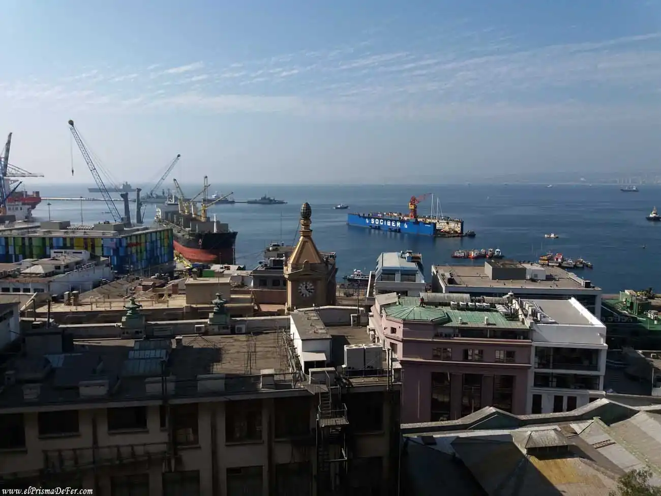 Panorámica del puerto de Valparaíso - Chile