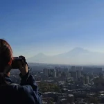 Vista del Monte Ararat desde Ereván - Armenia