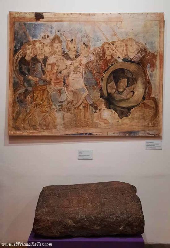 Mural antiguo en el Museo de Ereván - Armenia