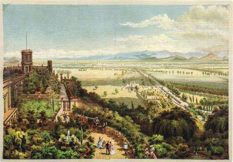 El Valle de México desde Chapultepec. Foto por Casimiro Castro
