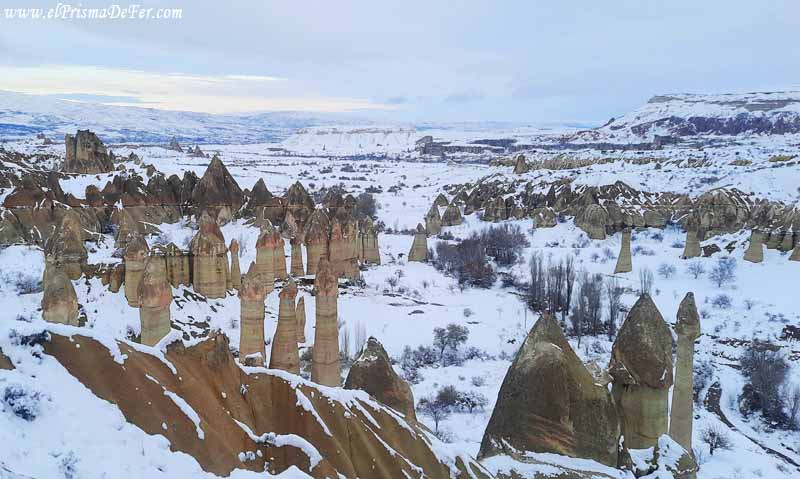 Mirador superior de Love Valley en Capadocia